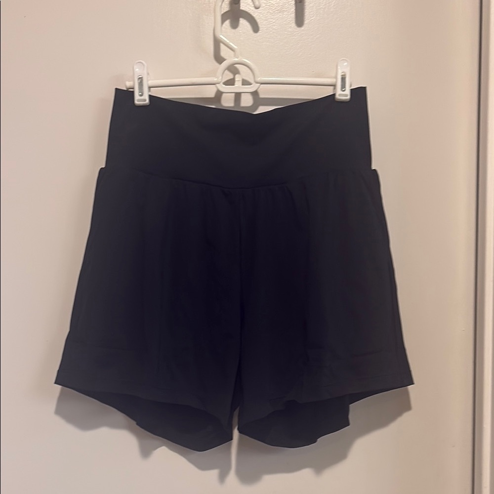 Halara Women's Black Shorts, high waist, 5”, new without tags, never worn